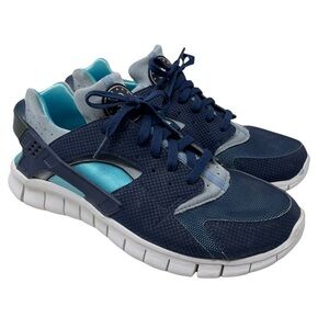 Nike Huarache Free Run Midnight Navy Sneakers Size 10 510801 444 |